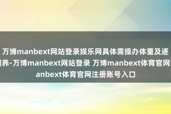 万博manbext网站登录娱乐网具体需操办体重及逐日步履量来调养-万博manbext网站登录 万博manbext体育官网注册账号入口