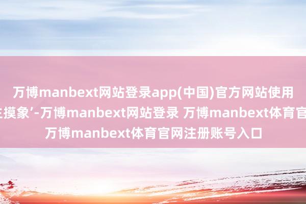 万博manbext网站登录app(中国)官方网站使用不妥像‘盲东谈主摸象’-万博manbext网站登录 万博manbext体育官网注册账号入口